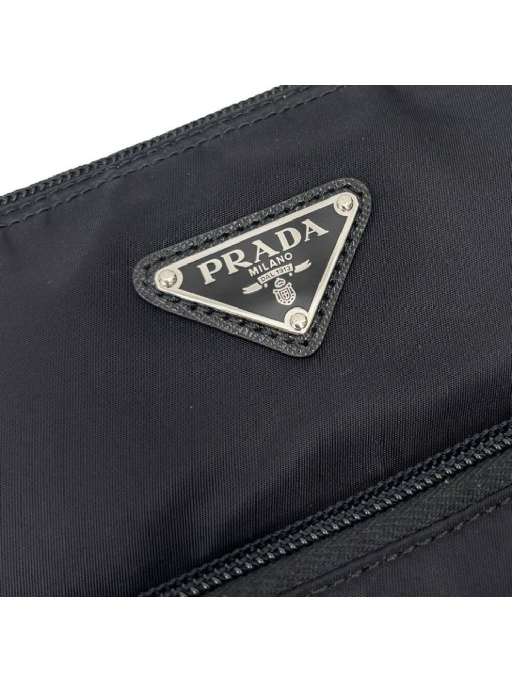 Prada Nylon Shoulder Bag Black - Picture 6 of 15